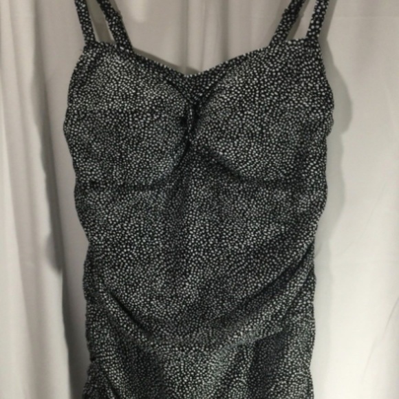 bedrock crossover ruffle swimdress